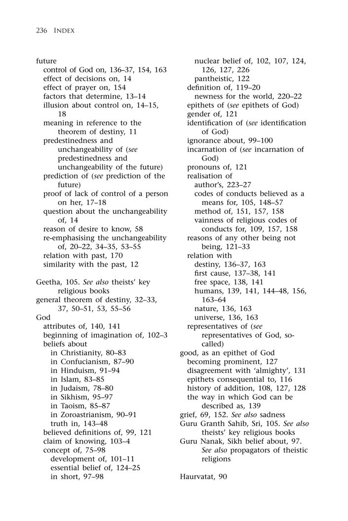 third page < index < God and Destiny