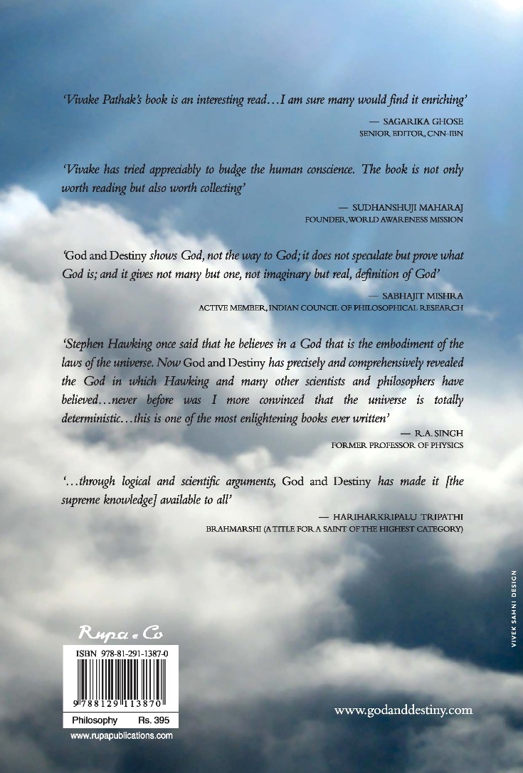 back cover of God and Destiny